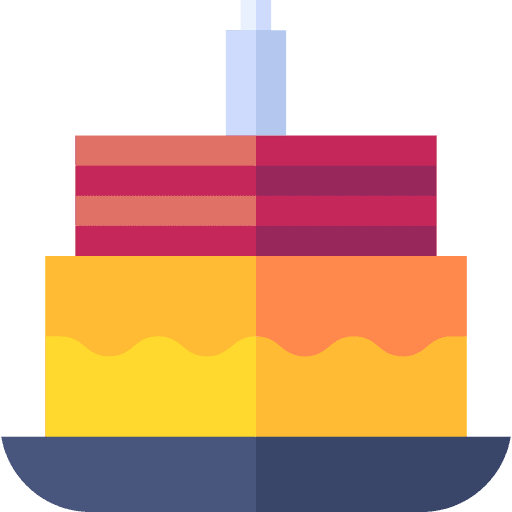 Cake candle party dessert icon Cake candle party dessert icon