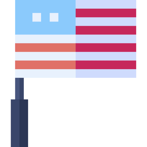 Flag american nation usa icon Flag american nation usa icon