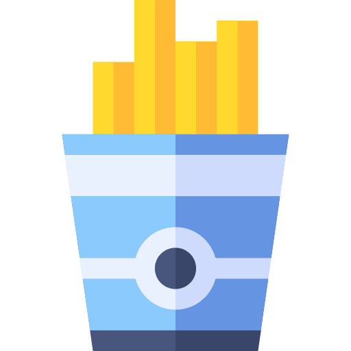 French fries fried potatoes french potatoes box icon French fries fried potatoes french potatoes box icon