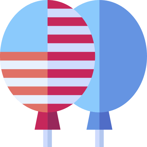 Balloon independence day usa united states of america icon Balloon independence day usa united states of america icon