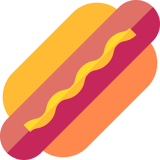 Hot dog sausage fast food bread icon Hot dog sausage fast food bread icon