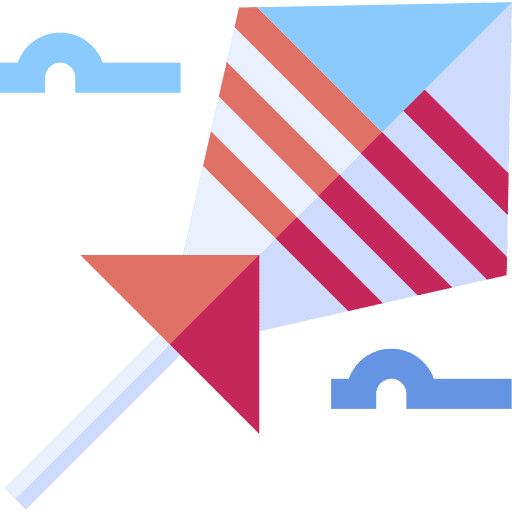Kite kite 4th of july hobbies and free time icon Kite kite 4th of july hobbies and free time icon