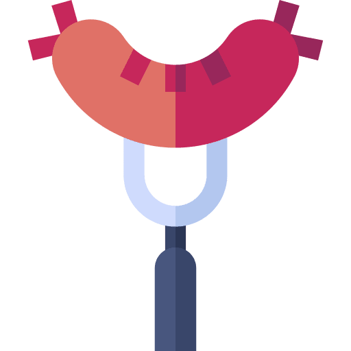 Sausage fork barbecue sausage icon Sausage fork barbecue sausage icon