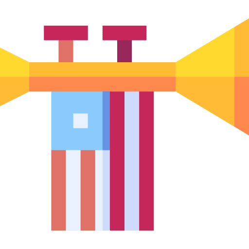 Trumpet trumpet independence day usa icon Trumpet trumpet independence day usa icon