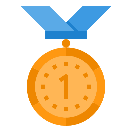 Medal winner reward champion icon