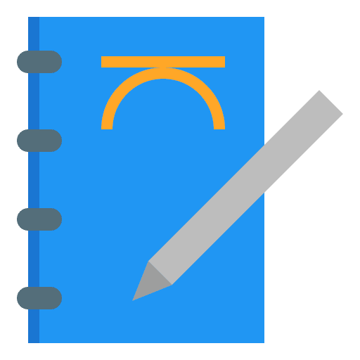 Sketchbook drawing thinking design icon Sketchbook drawing thinking design icon