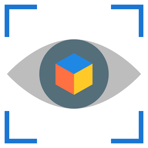 Vision virtual cube creative icon Vision virtual cube creative icon