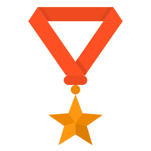Medal reward winner sports and competition icon Medal reward winner sports and competition icon