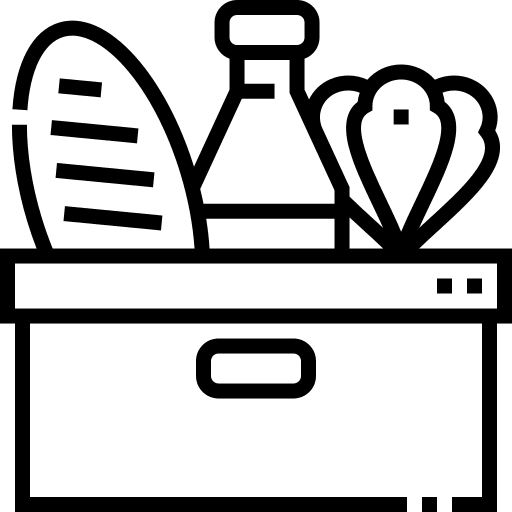 Food donation solidarity food donation groceries icon Food donation solidarity food donation groceries icon