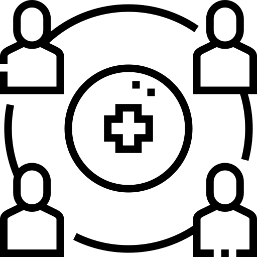 Network donation charity network icon