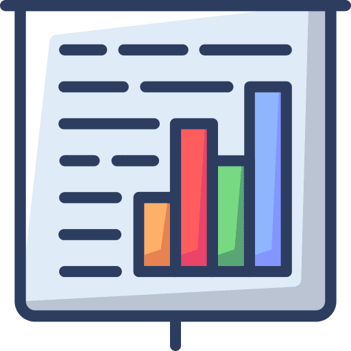 Analytic analysis business and finance data analytics icon