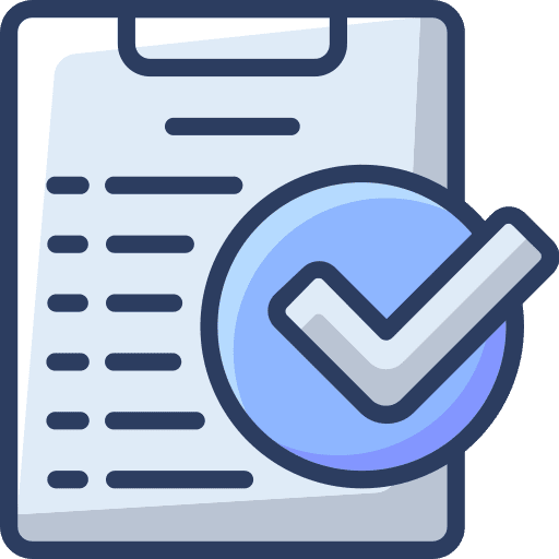 Confirmation monitor big data statistics icon