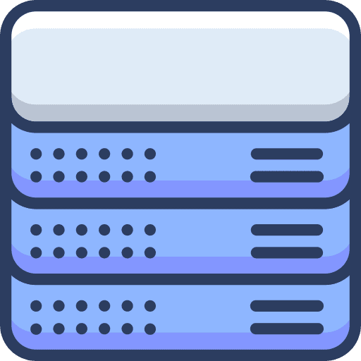 Server pie chart data driven monitor icon