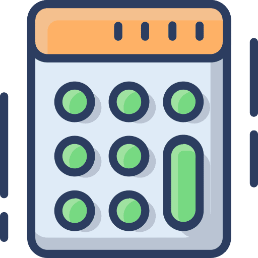 Calculator statistics analysis monitor icon Calculator statistics analysis monitor icon