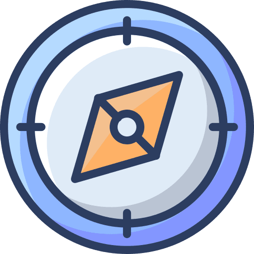 Compass big data data analytics business and finance icon Compass big data data analytics business and finance icon