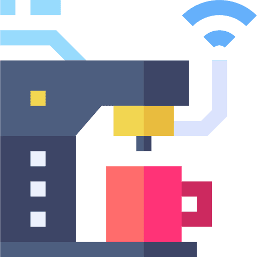 Coffee machine smart house coffee machine domotics icon Coffee machine smart house coffee machine domotics icon