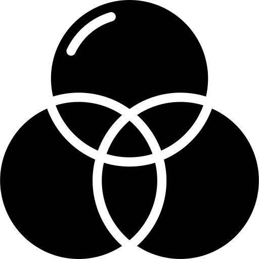 Colour cmyk print scheme icon