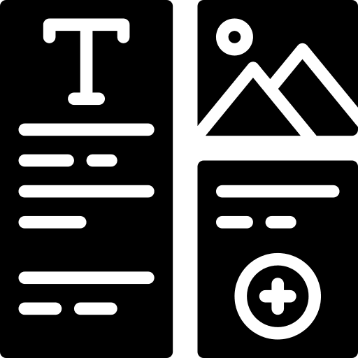 Layout graphic design align icon