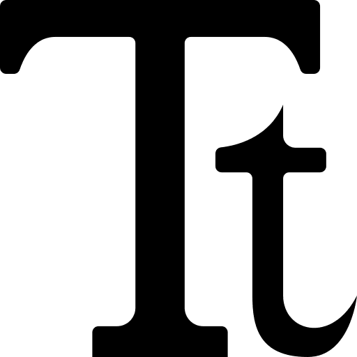 Text letter design alphabet icon