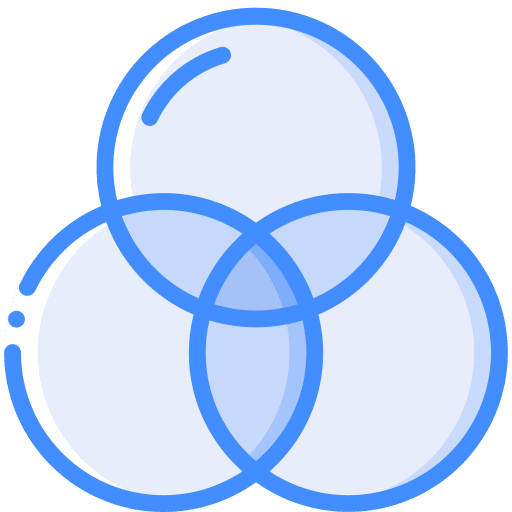 Colour colour cmyk venn diagram icon