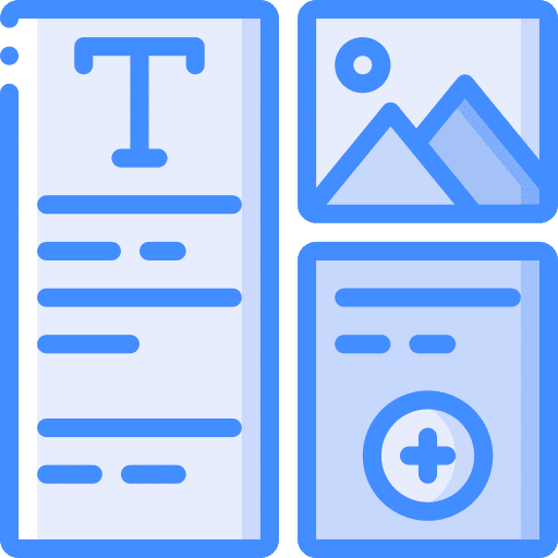 Layout art and design layout design icon
