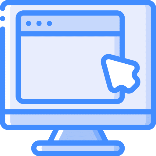 Computer art and design browser window icon Computer art and design browser window icon