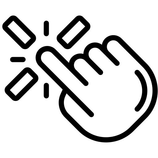 Click hand mouse pointer icon