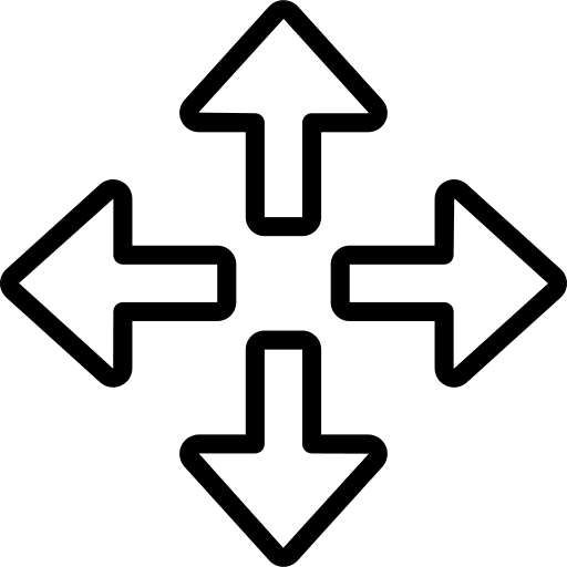 Arrows scroll move drag icon