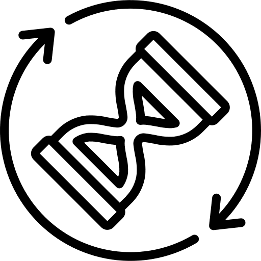 Hourglass hourglass sync timer icon