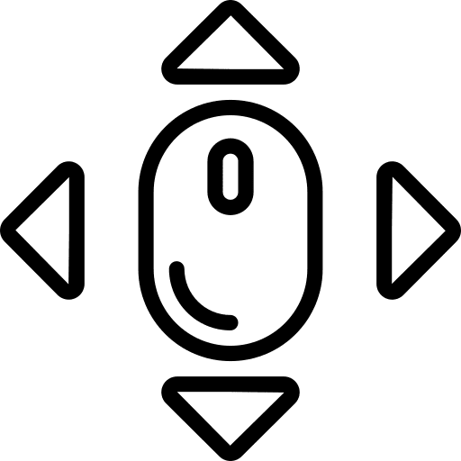 Mouse directions mouse arrows icon