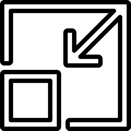 Resize actions ui shrink icon