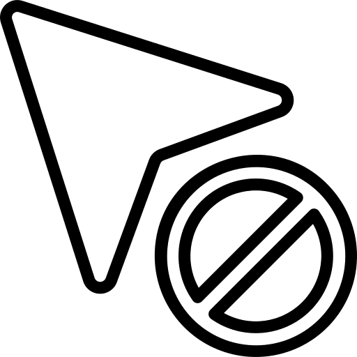 Block cursor clicking block icon