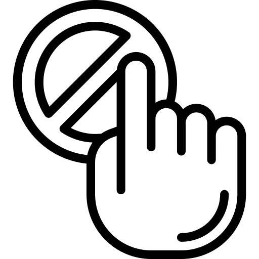 Block tap block ui icon