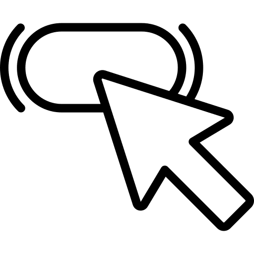Cursor clicker pointer click icon