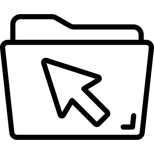 Folder click files and folders files icon