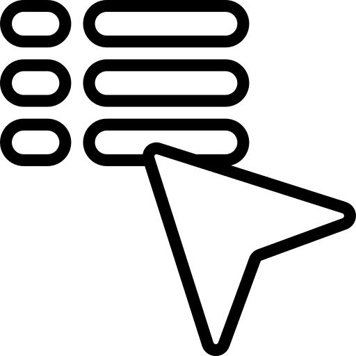 Menu click menu clicker icon
