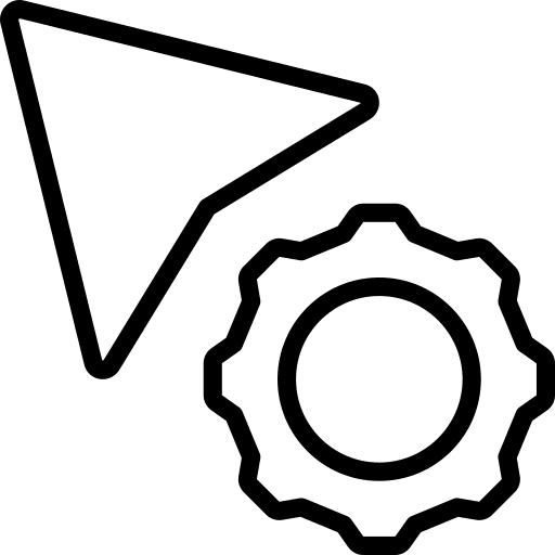 Settings cursor point interface icon