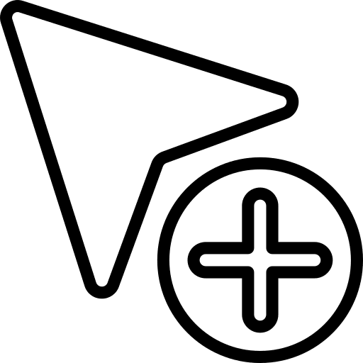 Cursor plus miscellaneous mouse pointer icon
