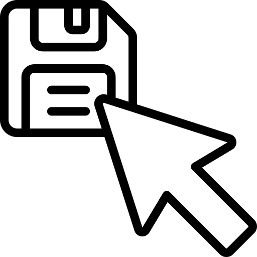 Cursor save arrow ui icon