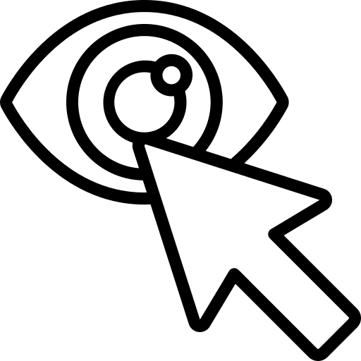 Eye pointer ui eye icon
