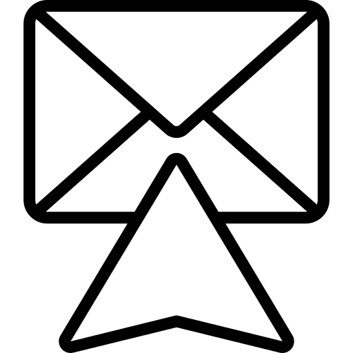 Mail email communications arrow icon