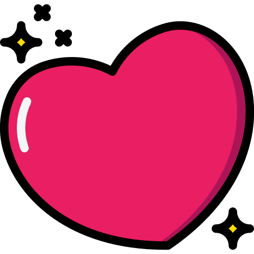 Heart cute sticker love icon