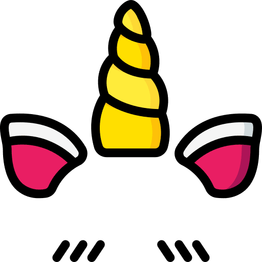 Unicorn photo selfie social media icon Unicorn photo selfie social media icon