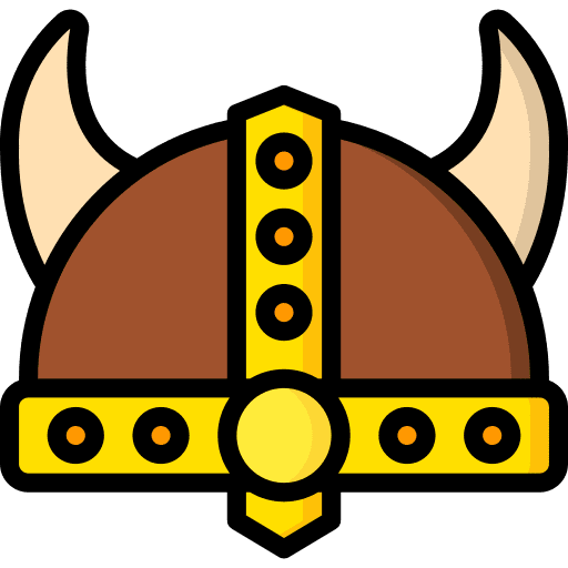 Viking hat horns social media icon Viking hat horns social media icon