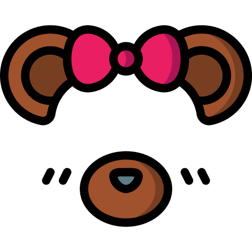 Bear bow filter social media icon Bear bow filter social media icon