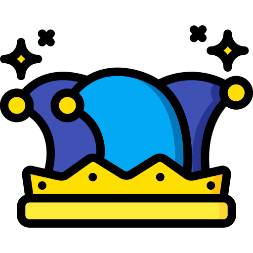 Jester fun hat comedy icon Jester fun hat comedy icon