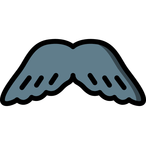 Moustache sticker facial hair icon Moustache sticker facial hair icon