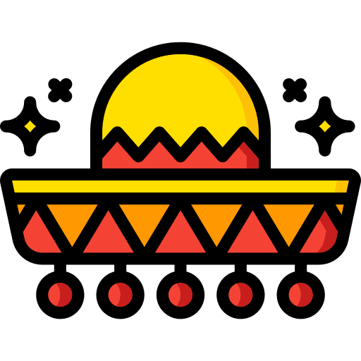 Sombrero hat culture fun icon Sombrero hat culture fun icon
