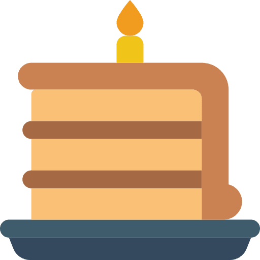 Cake slice sweet candle birthday icon Cake slice sweet candle birthday icon