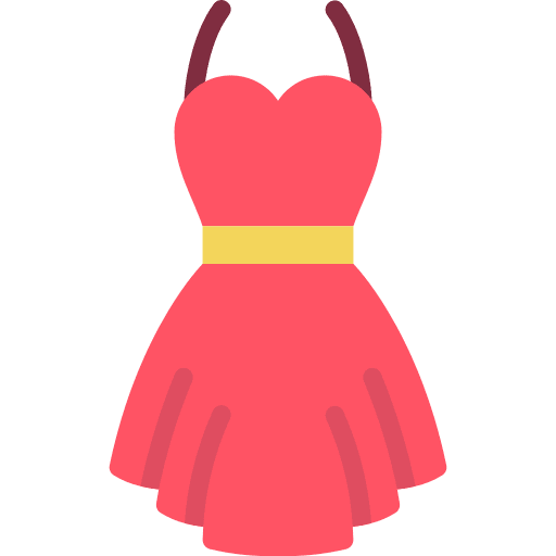 Dress clothing elegant garment icon Dress clothing elegant garment icon